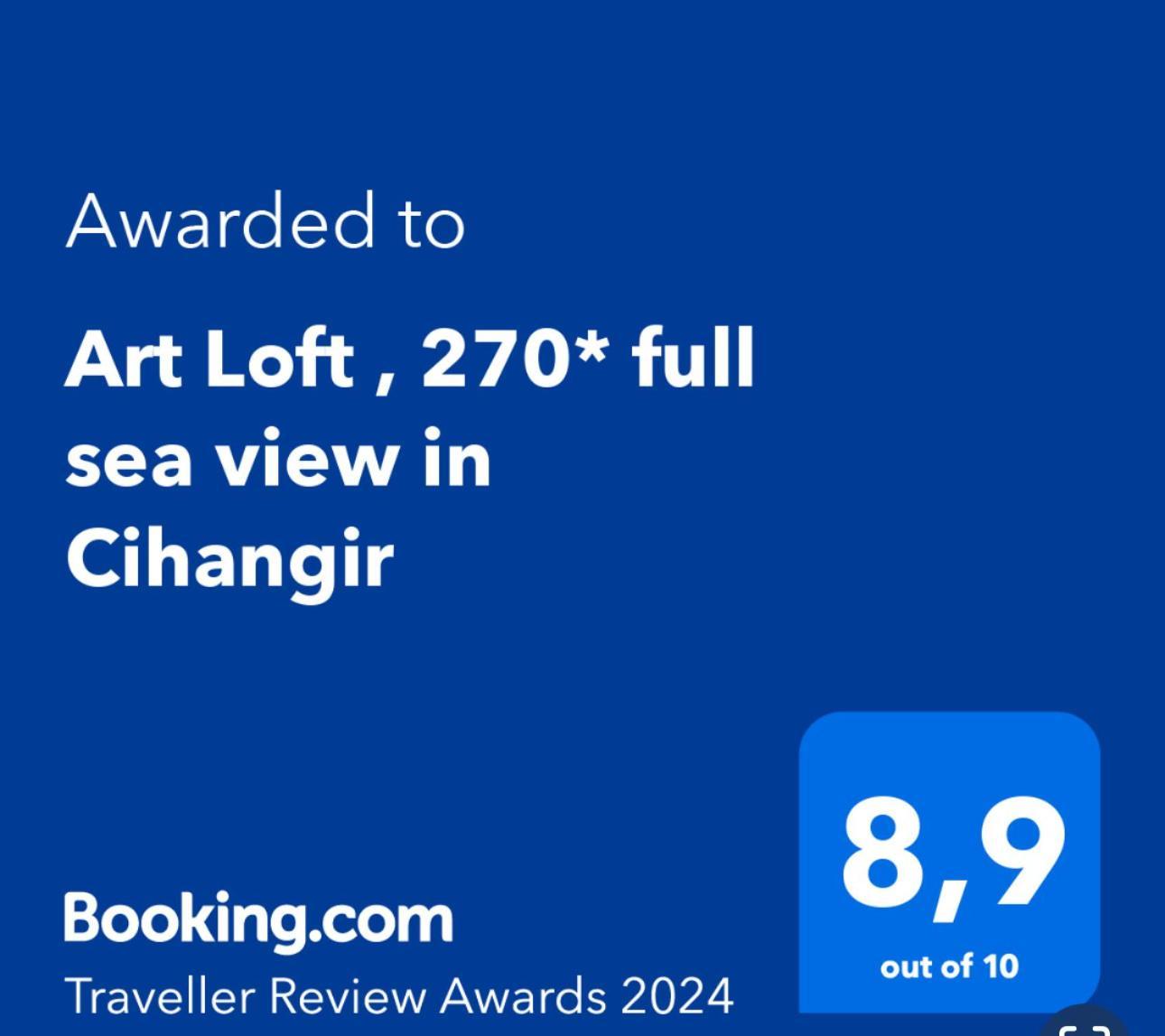 דירות איסטמבול Art Loft , 270* Full Sea View In Cihangir מראה חיצוני תמונה